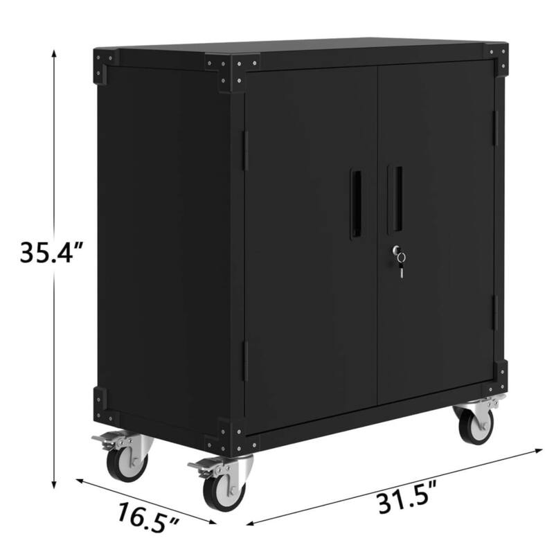 Metal Storage Garage Cabinet Organizer for Warehouse, Office - N/A