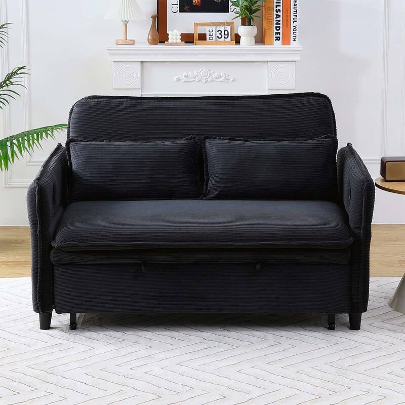 65.74-inch Adjustable Armrest and Backrest Multi-Functional Sofa Bed,Ideal for Bedrooms and Living Rooms