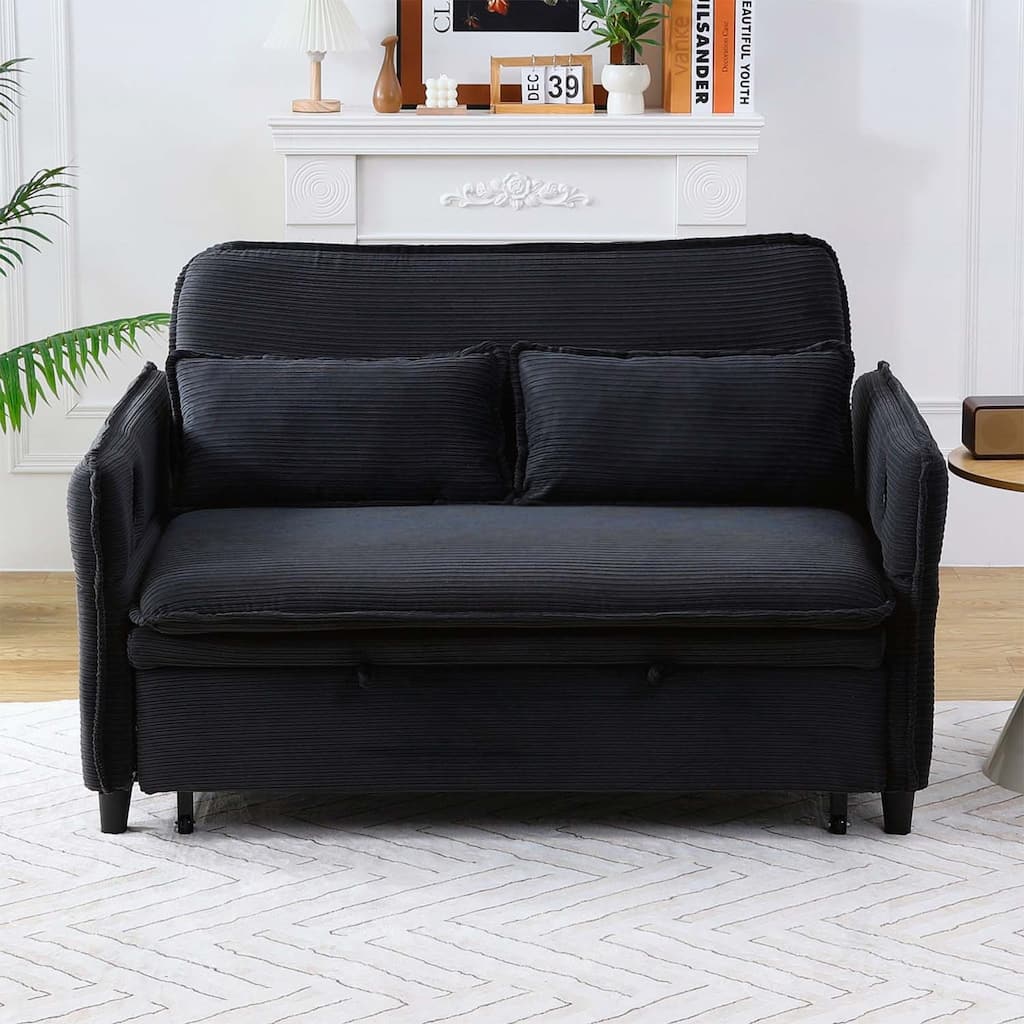 65.74-inch Adjustable Armrest and Backrest Multi-Functional Sofa Bed,Ideal for Bedrooms and Living Rooms