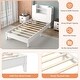 preview thumbnail 16 of 17, Twin Size Wooden Platform Bed Frame with Storage Headboard and 2-Tier Shelf