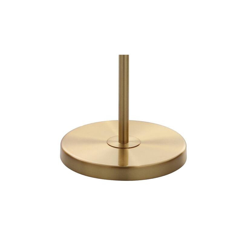 Juliette 60" Crystal/Metal LED Floor Lamp, Brass Gold/Clear by JONATHAN Y