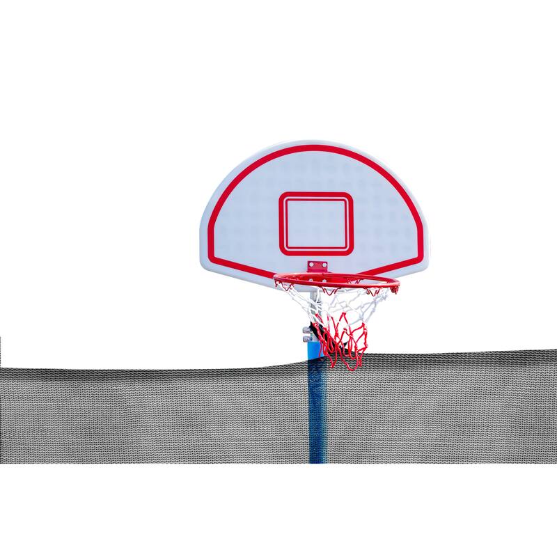 Trampoline with Basketball Hoop and Ball ,Recreational Trampolines with Safety Enclosure