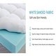 preview thumbnail 5 of 8, 4 Inch White Memory Foam Mattress Covers