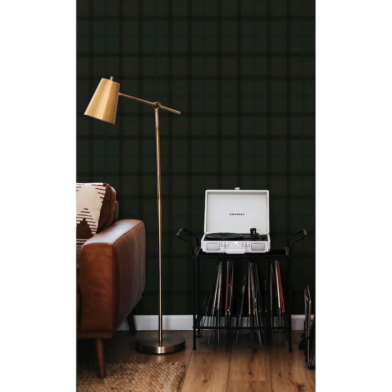 Seabrook Designs Tailor Plaid Prepasted Wallpaper