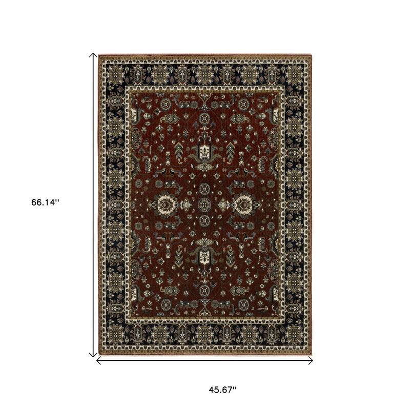 HomeRootsOriental Traditional Rectangle Area Rug