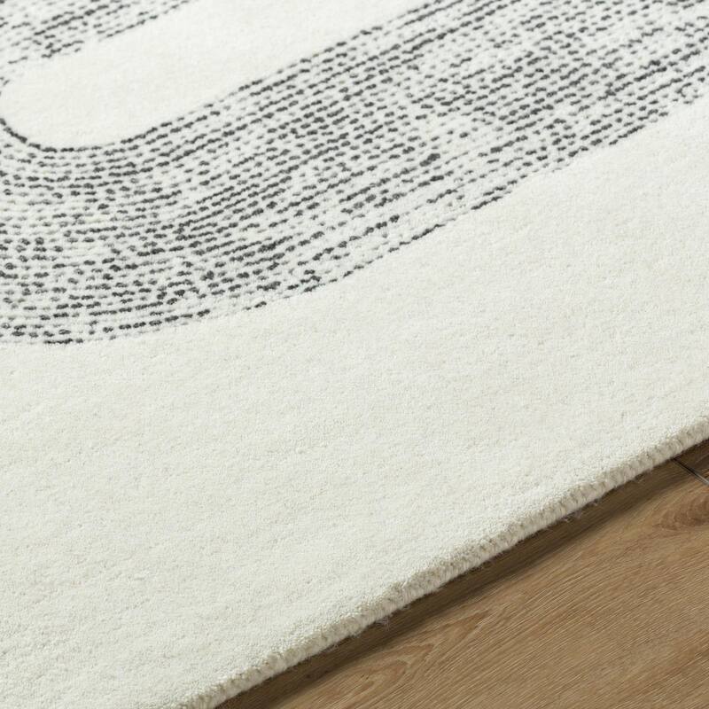 Michaela Casual Solid Color Wool Area Rug