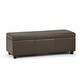 preview thumbnail 113 of 130, WYNDENHALL Franklin 48-in. Wide Contemporary Rectangular Storage Ottoman
