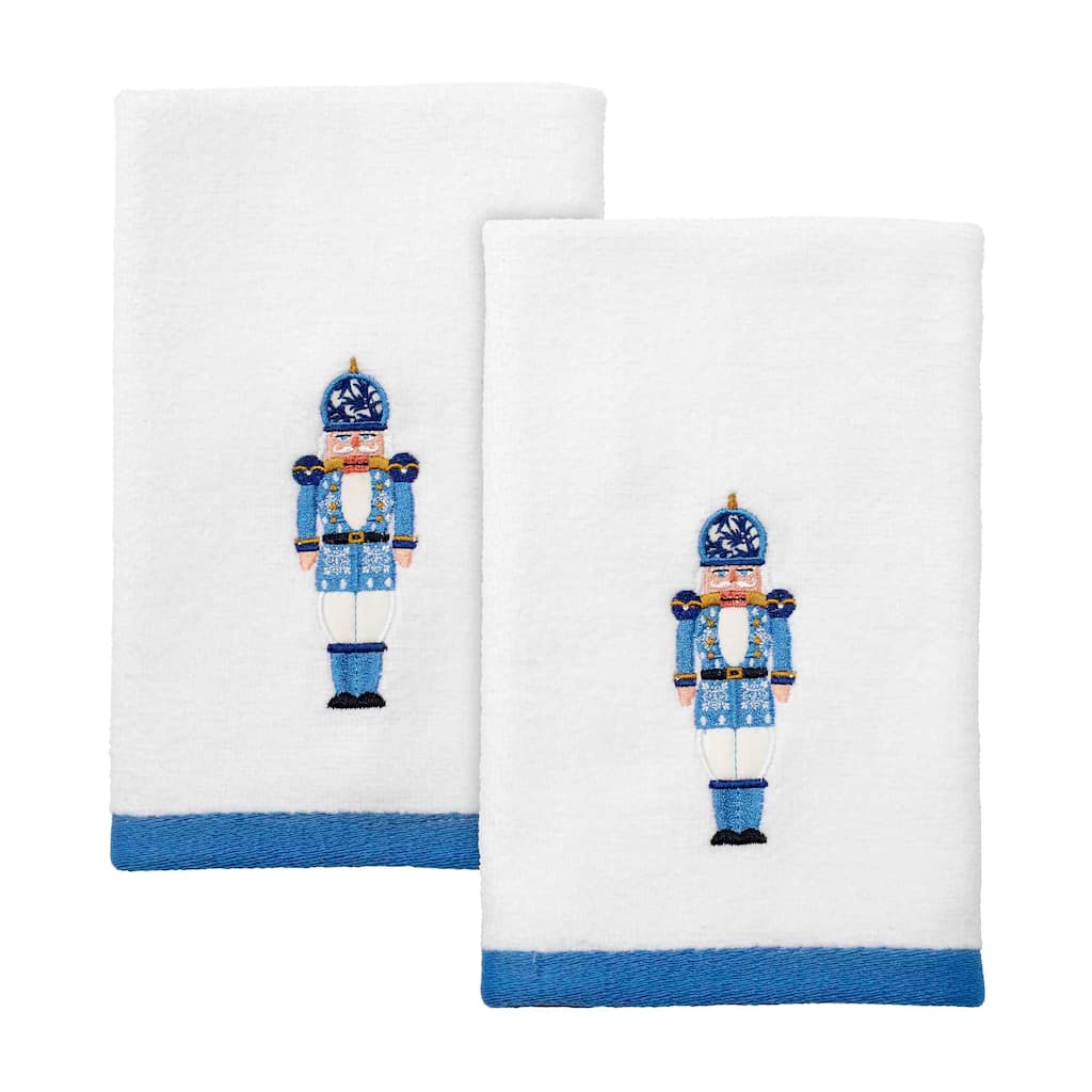 Avanti Linens Nutcracker Trellis 2-Pack Fingertip Towel Set - Fingertip Towel 2pk Set