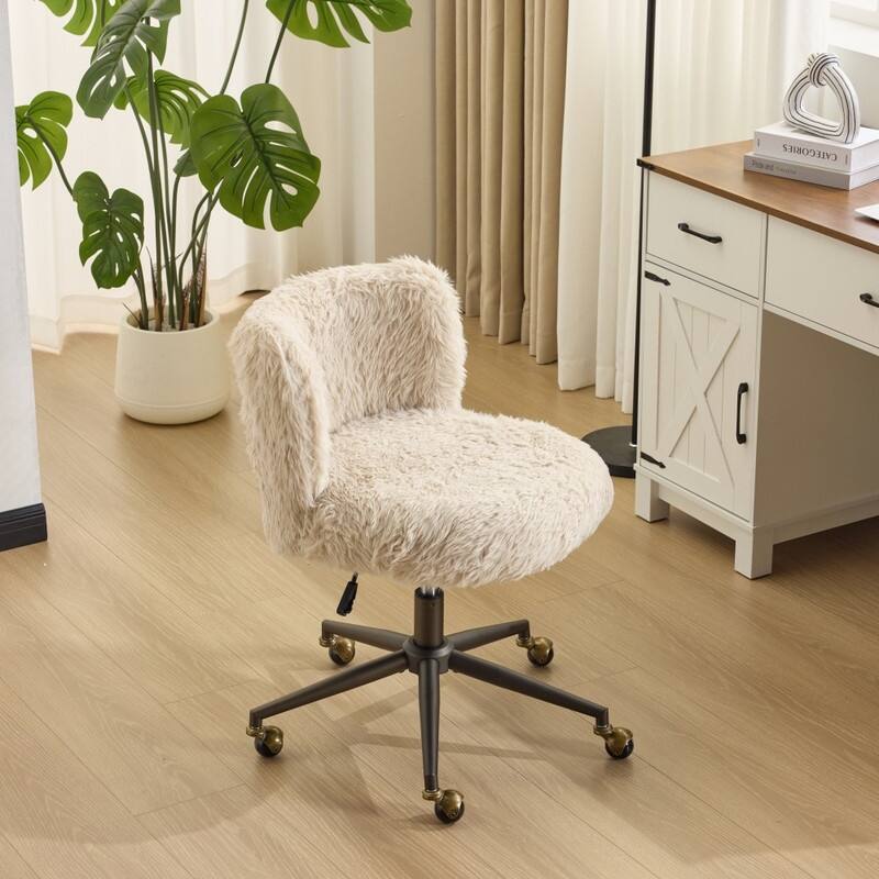 Plush Velvet Swivel Chair Antique Bronze Base With Wheels