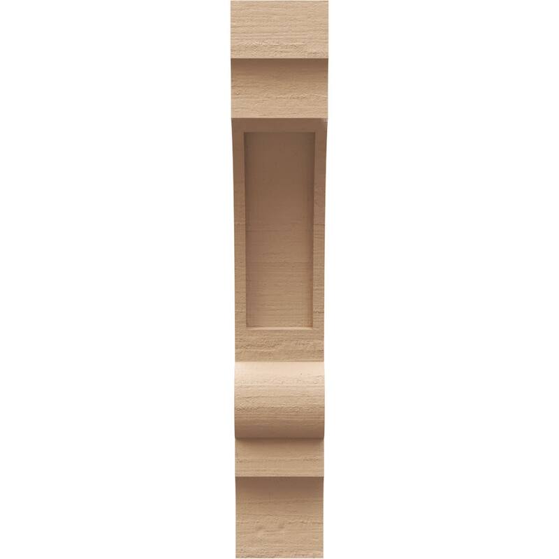 Series 2 Thin Diane Rough Cedar Woodgrain TimberThane Corbel, Primed Tan