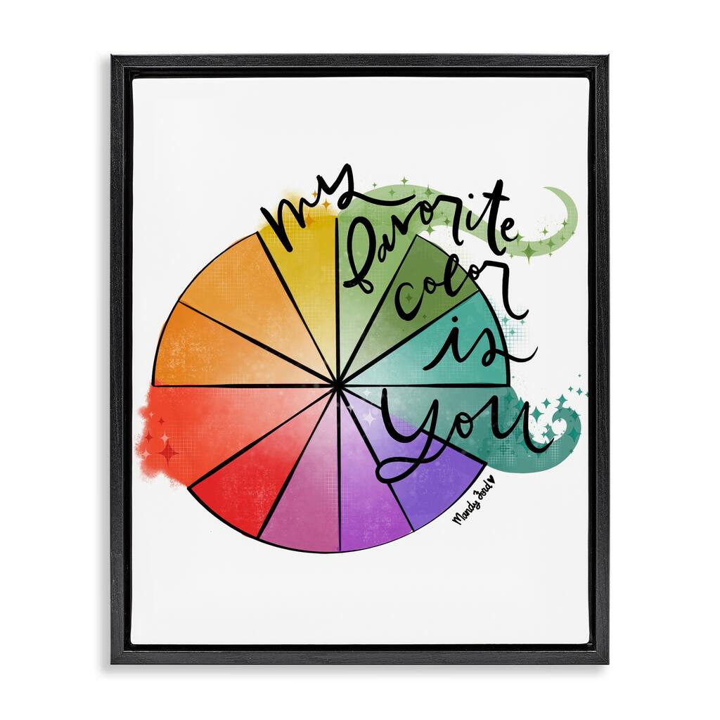 Stupell Favorite Color Is You Framed Floater Canvas Wall Art Design By Mandy Ford Art + Illustration