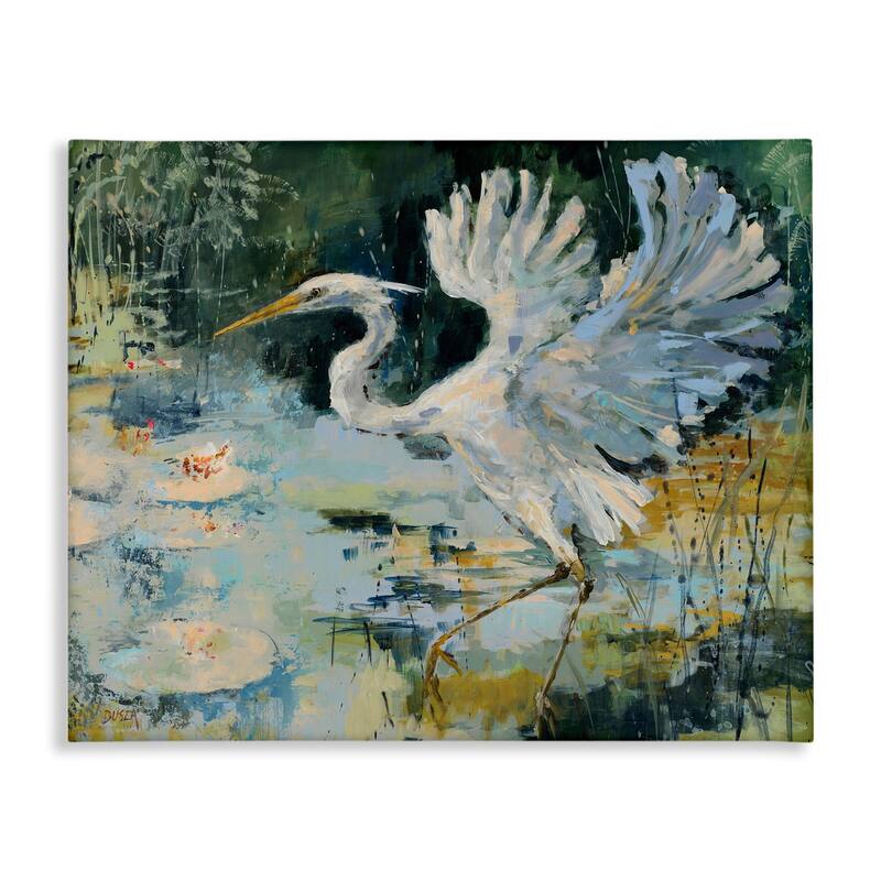 Stupell Heron with Spread Wings Canvas Wall Art Design By Dusza - 20 x 16
