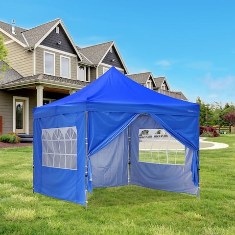 GDY 10 Ft. W x 10 Ft. D Steel Pop-Up Party Tent - N/A