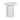 Round Concrete Side Table, White - 18.9"L x 18.9"W x 18.9"H