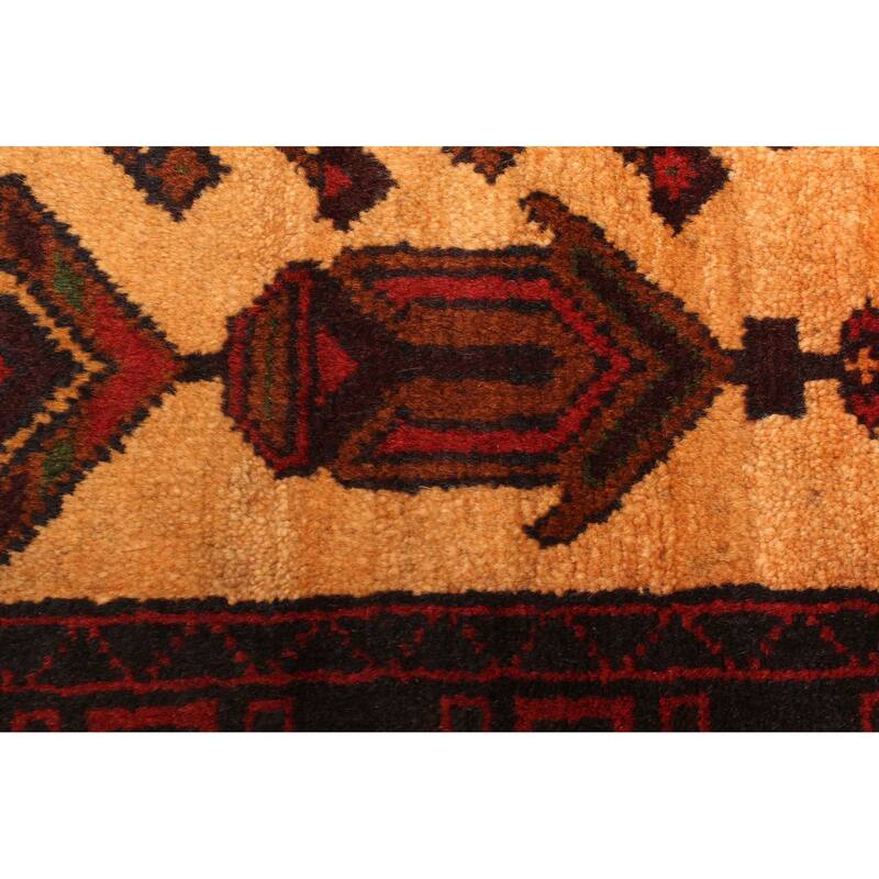 ECARPETGALLERY Hand-knotted Teimani Light Brown Wool Rug - 2'9 x 4'8