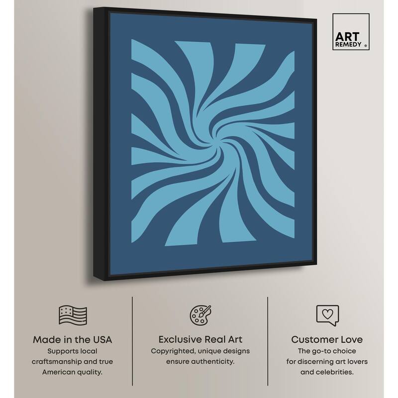Carnaval Retro Blues Canvas by Art Remedy