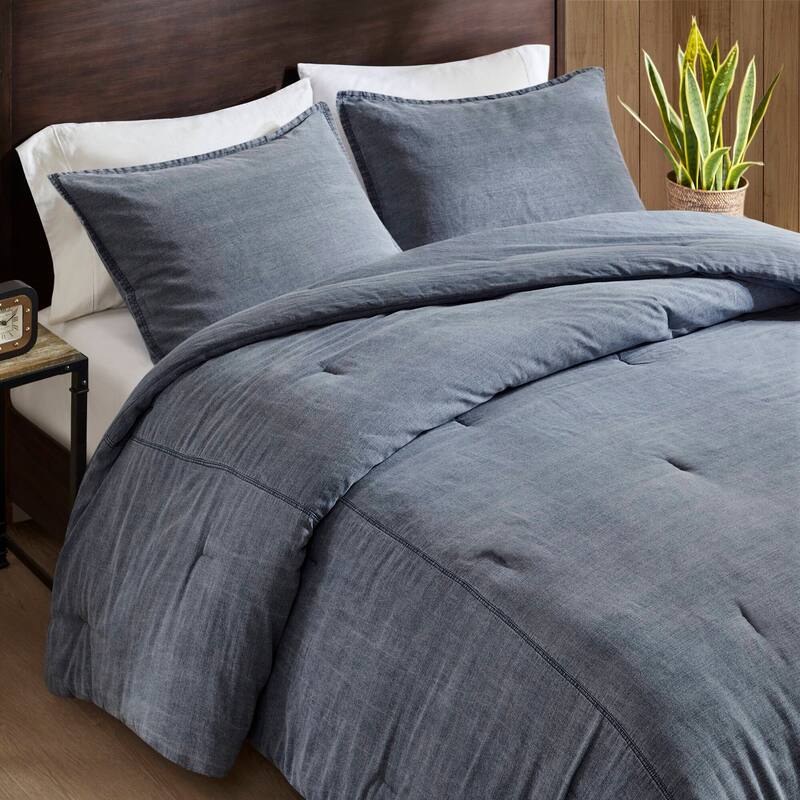 2PCS Twin/Twin XL Twill Washed Comforter Set