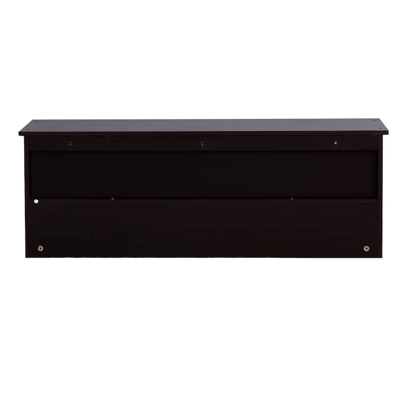 Nestfair Entryway Wall Mounted Coat Rack with 4 Dual Hooks and Storage Shelf