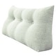preview thumbnail 11 of 49, Kids Backrest Reading Throw Pillow Wedge Headboard for Twin Bed Ivory