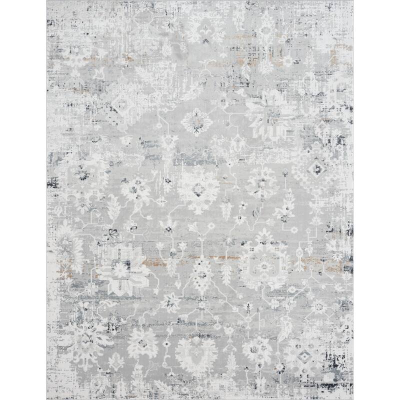 Borderless Transitional Abstract Area Rug
