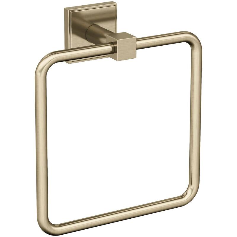 Amerock Appoint 7-1/16" Wall Mounted Towel Ring - Golden Champagne