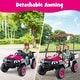 preview thumbnail 20 of 40, Kids Ride On Golf Cart with Remote 24V Rechargeable Battery USB Music and Sun Awning - 53.5" × 28" × 45" (L x W x H)