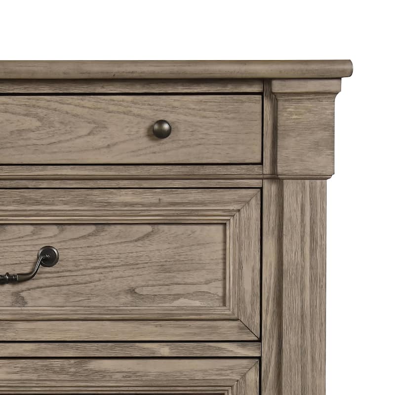 Furniture of America Wacine 3-Piece Weathered Grey Wood Panel Bedroom Set