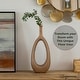 preview thumbnail 2 of 6, Uniquewise Fiberglass Floor Vases Modern Bohemian Ornamental Oval Design with Open Center for Entryway Living Room