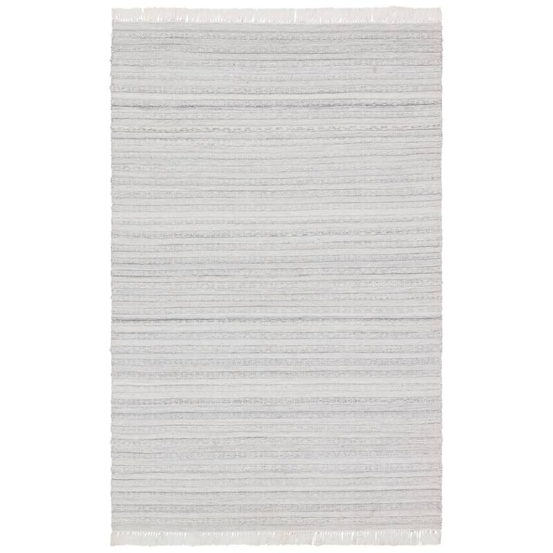 The Curated Nomad Oaview Indoor/ Outdoor PET Yarn Area Rug - 8'X10' - Light Gray/Cream