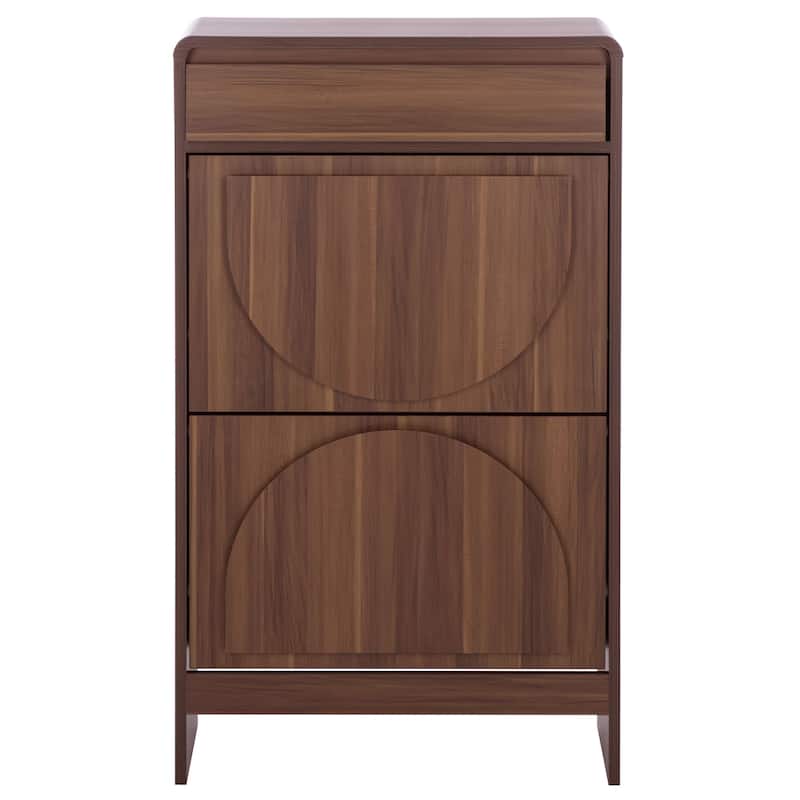 SAFAVIEH Home Willam Shoe Rack - 9"W x 24"D x 41"H - Walnut