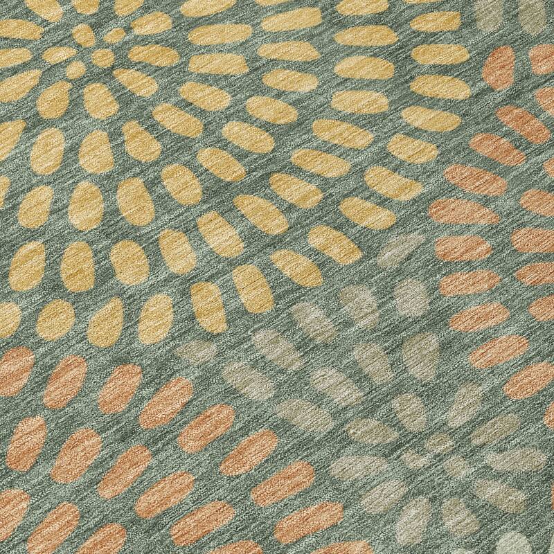 Machine Washable Indoor/ Outdoor Casual Ric Chantille Rug