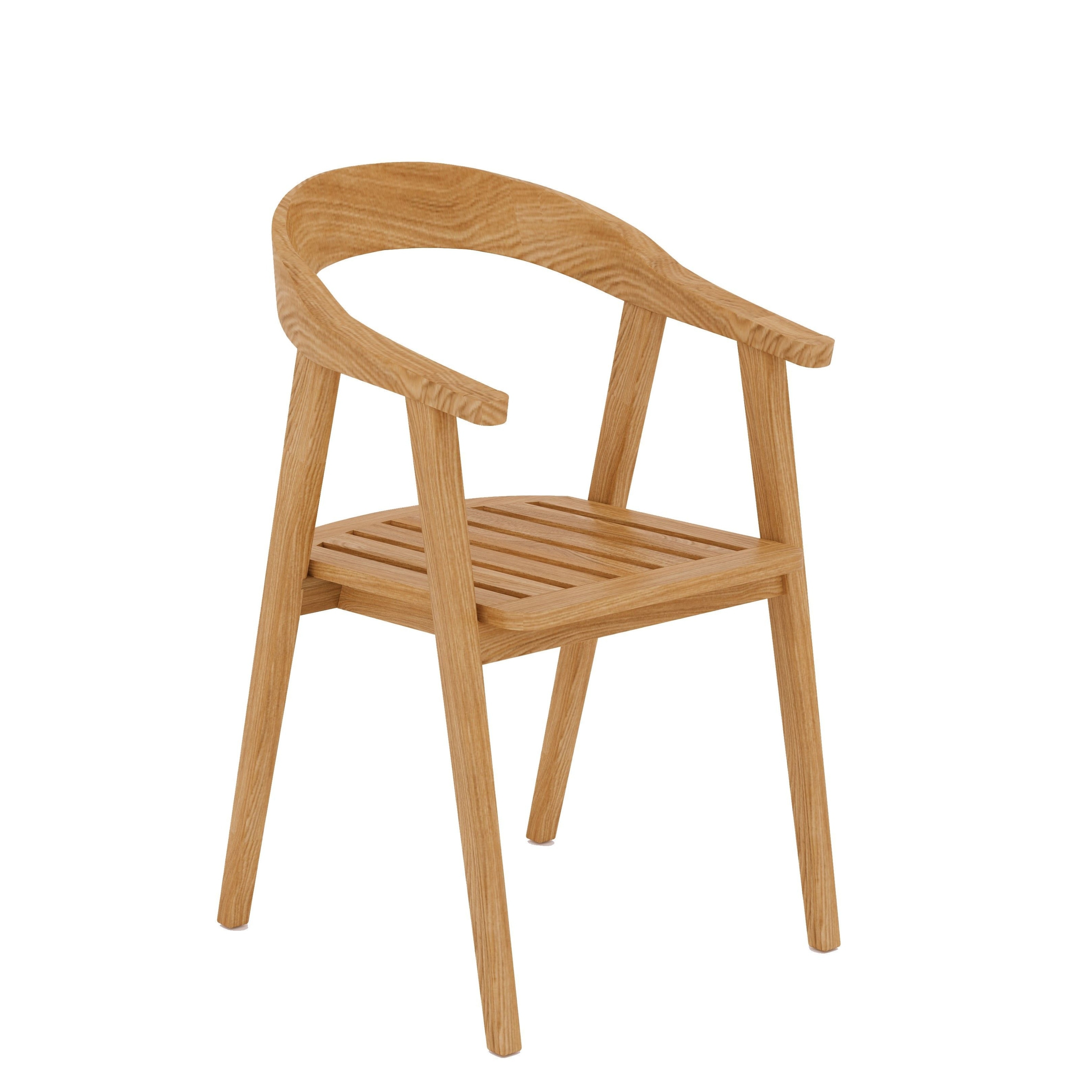 Teak best sale barrel chair
