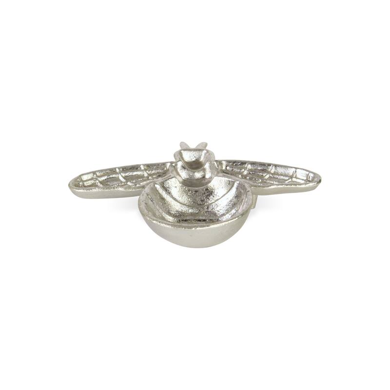 Roven Cast Iron Bumble Bee Dish - Silver