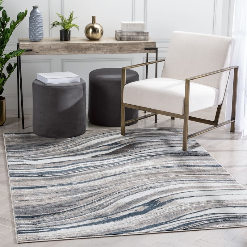 Well Woven Verity Davina Abstract Modern Area Rug