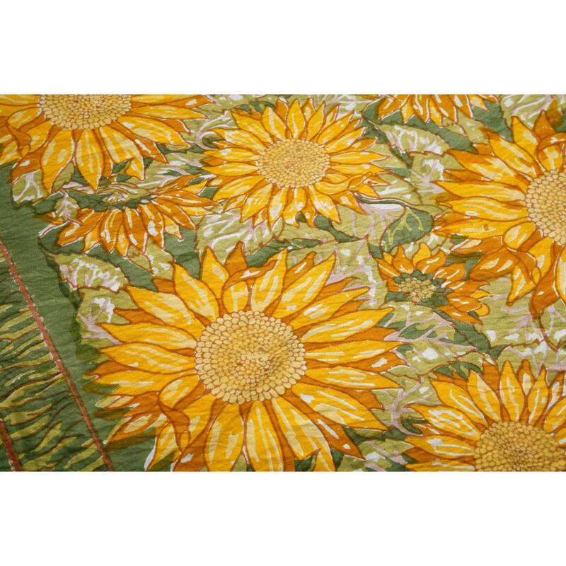 Couleur Nature Sunflower 70-inch Round Tablecloth