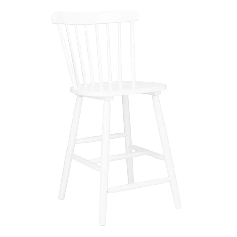 SAFAVIEH Galena 24-inch Spindle Farmhouse Counter Stool (Set of 2) - 19.9" x 20.1" x 43.1"