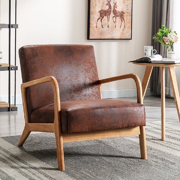 Leather clearance vintage armchair