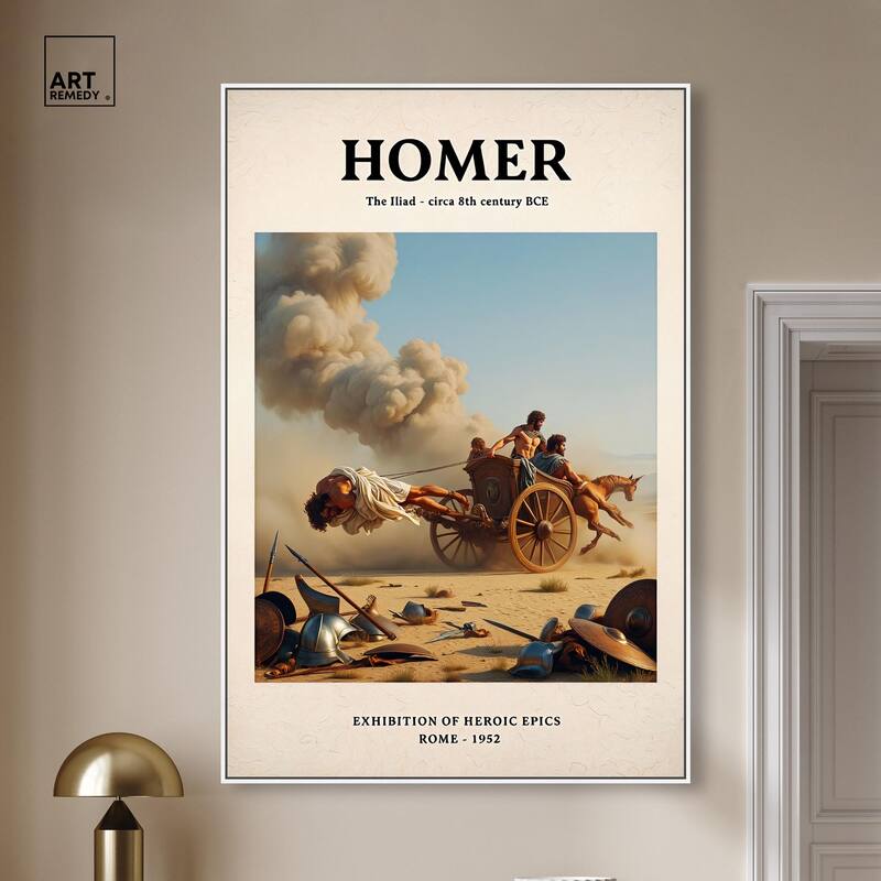 Iliad Illustrated Canvas by Art Remedy