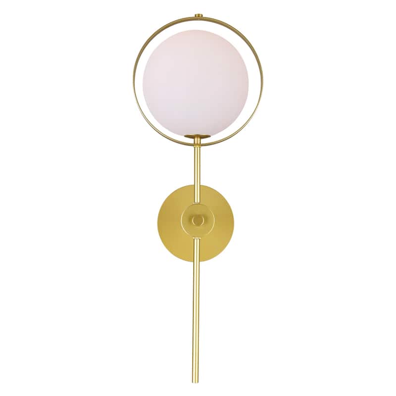 Da Vinci 1 Light 10in Brass Wall Light - Medallion Gold
