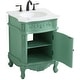 preview thumbnail 10 of 9, Elegant Lighting VF-1031-VW Berkshire 24" Free Standing Single Basin