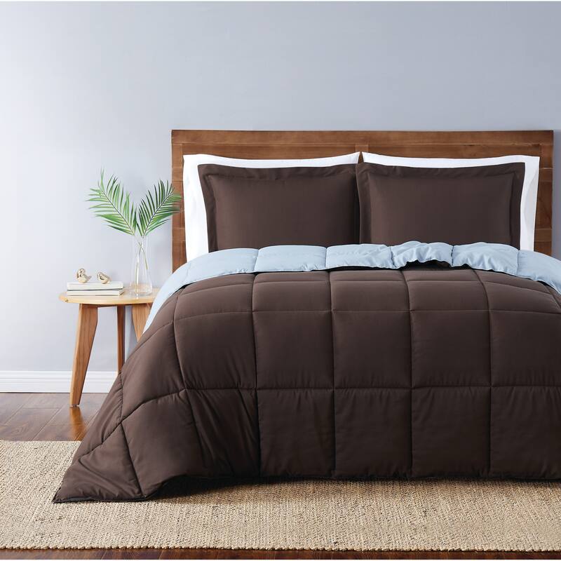 Truly Soft Everyday Reversible Down Alternative 3-Piece Comforter Set