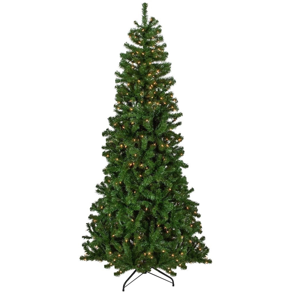 7' Pre-Lit Norfolk Spruce Artificial Christmas Tree Clear Lights