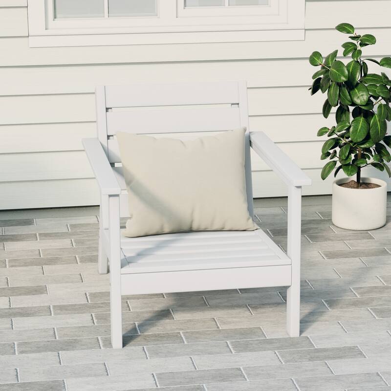 Polytrends Birchwood All Weather Poly HDPE Outdoor Patio Deep Seating Arm Chair