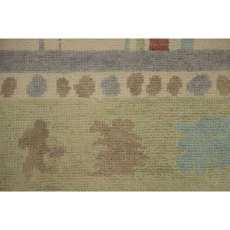Hand Knotted Oriental 100% Wool Carpet Modern Geometric Beige & Ivories Gabbeh Area Rug - 12' 0'' X 9' 3''