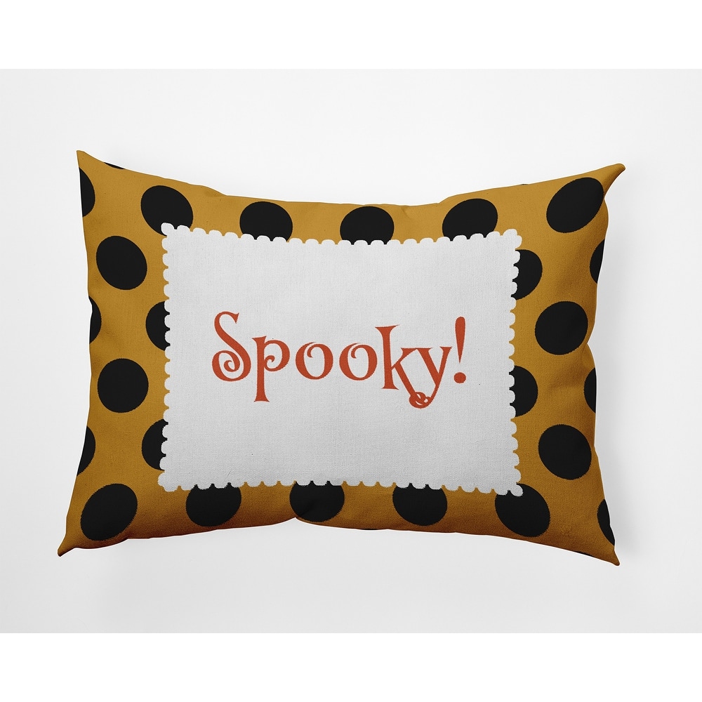 Halloween Spooky Dots Accent Pillow