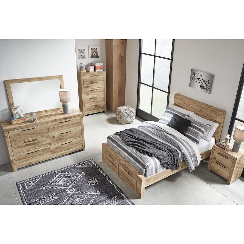 Signature Design by Ashley Hyanna Brown/Beige Panel Headboard