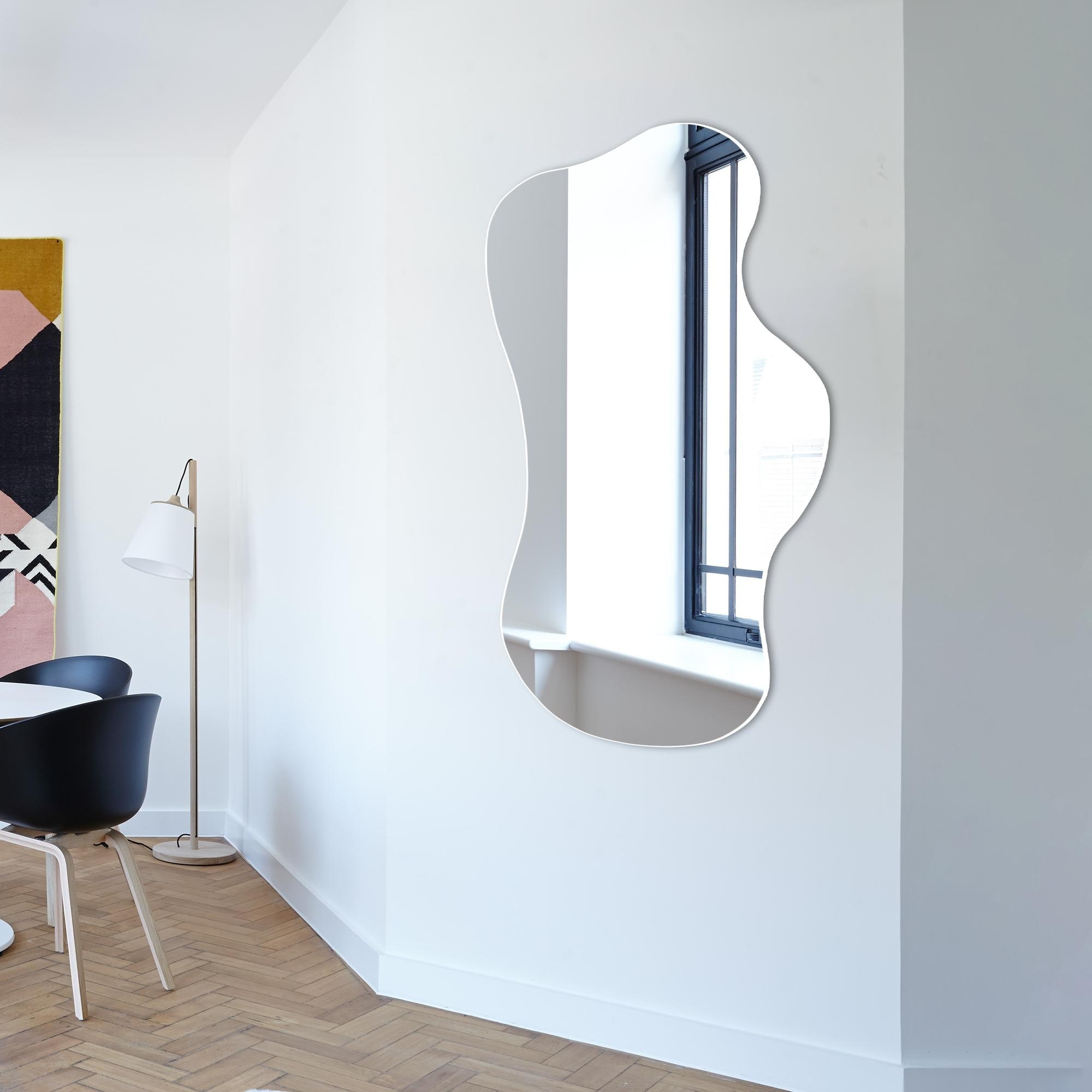 Asymmetrical Mirror, Decorative Irregular Mirror, Modern Aesthetic Mirror  for Bathroom Vanity - 36 x 28 Inches - On Sale - Bed Bath & Beyond -  37476553