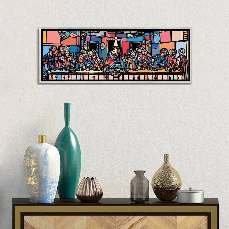 iCanvas "The Last Supper" by Ninhol Framed