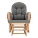 preview thumbnail 50 of 54, Ultimate Nursery Comfort - Glider and Ottoman Set with Reclining Cushion Chair, Rocker Chair with Padded Back and Armrests