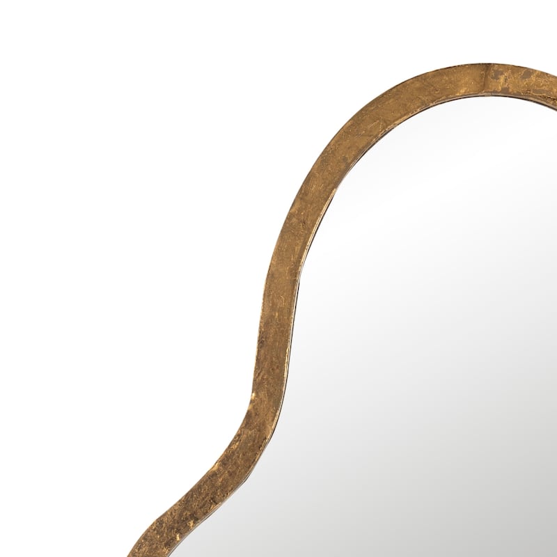 SAFAVIEH Malorie Moroccan Gold 36-inch Decorative Mirror - 18" x 36" x 1" - 18Wx1Dx36H